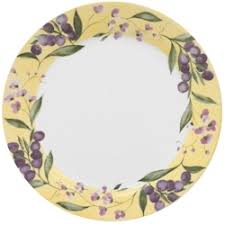 Corelle Floral Grapes Plate 10.25"