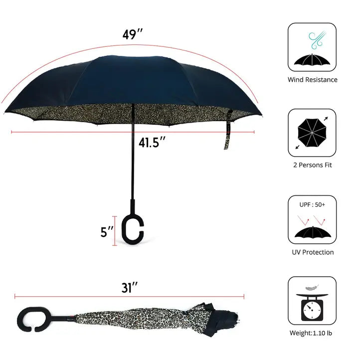Leopard Print Umbrella
