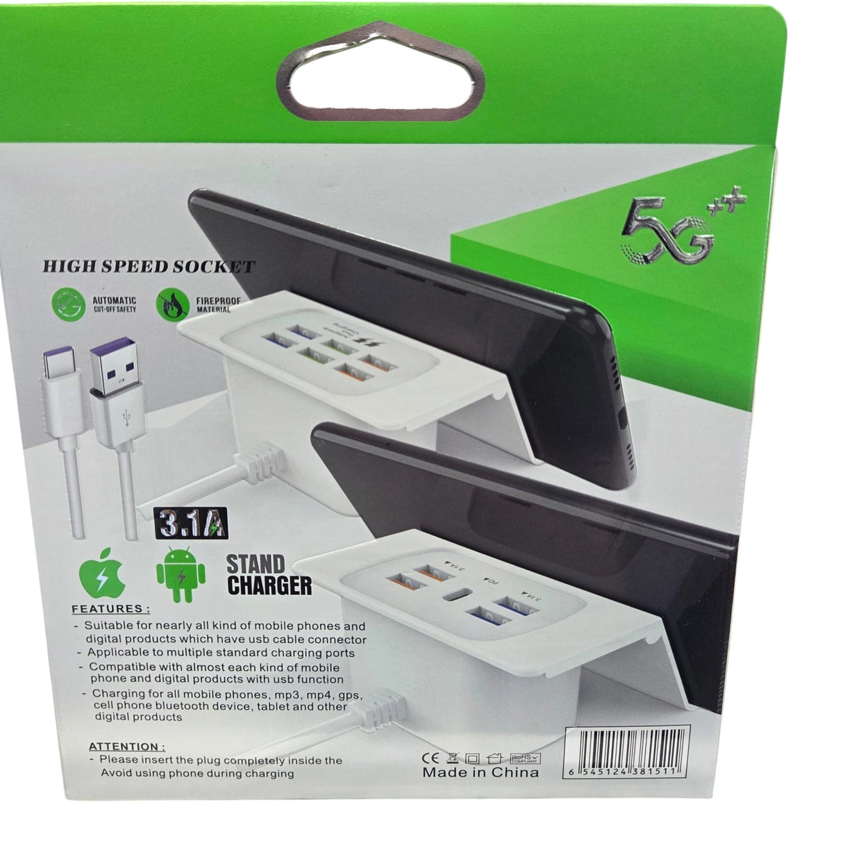 High Speed Socket Stand Charger