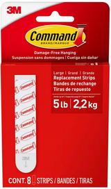 Large Poster Strips Command 8Pk