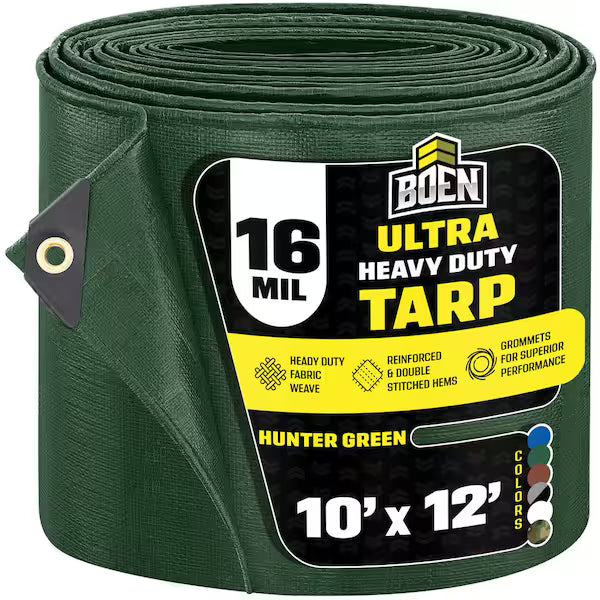 Green Tarp 10 x 12 Boen Products