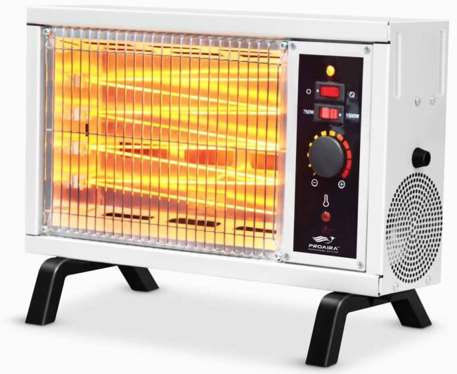 Deluxe Radiant Electric Heater | 1500 Watts | Proaira