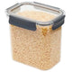 Airtight Food Container | Rounded Corner | Clear plastic | 135 oz/ 4L | Home Basics