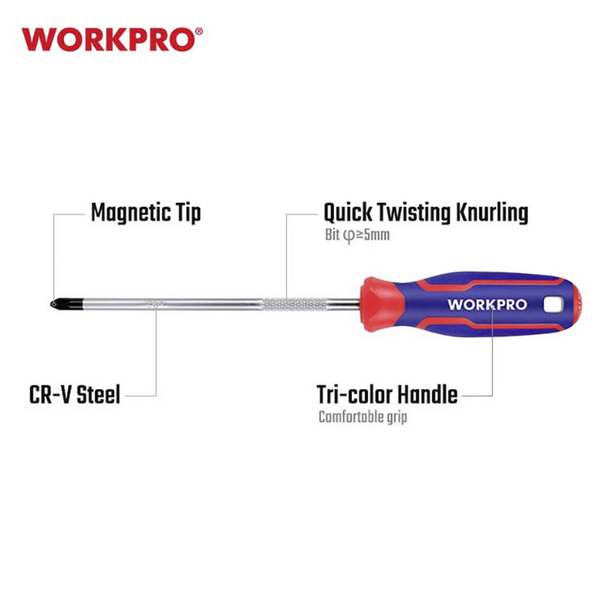 Screwdriver Phillips PH2 Work Pro