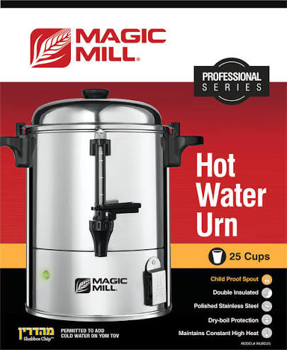 Hot Water Urn | 25 Cups | Child Proof Spout | Magic Mill