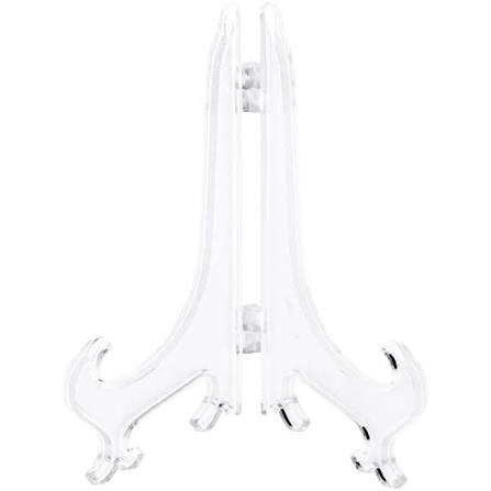 Hinged Plastic Plate Stand 9"