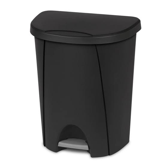 Step On Can 6.6 Gal Black Sterilite