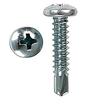 Sheet Metal Screws | Pan Tek | (10 x 1") | 7PC