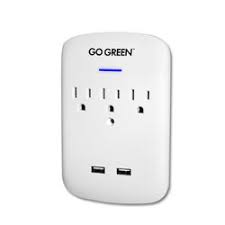 3 Outlet Wall Tap w/2 USB