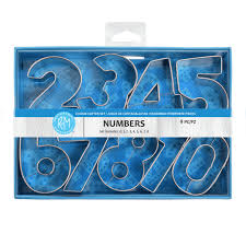 Numbers Cookie Cutter 9PC R&M International