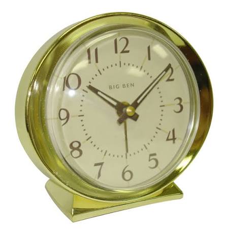Alarm Clock Gold Finish Big Ben