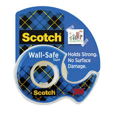 Wall Safe Tape 3/4" x 650" scotch