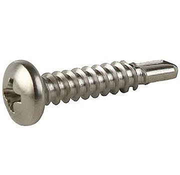 Sheet Metal Screws | Pan Tek | (8 x 1") | 10PC
