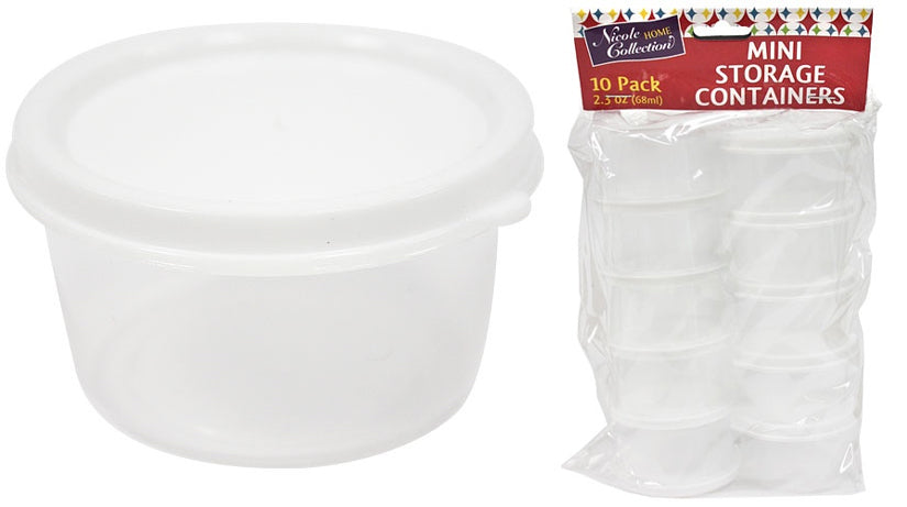 Mini Storage Containers Round Nicole Home Collection – Table Top USA