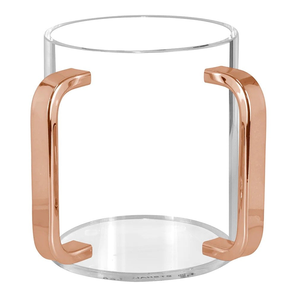 Clear Wash Cup Rose Gold Handle