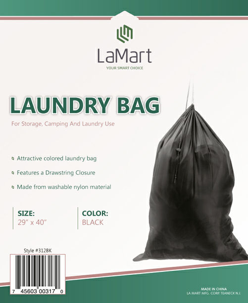 Laundry Bag Black LaMart