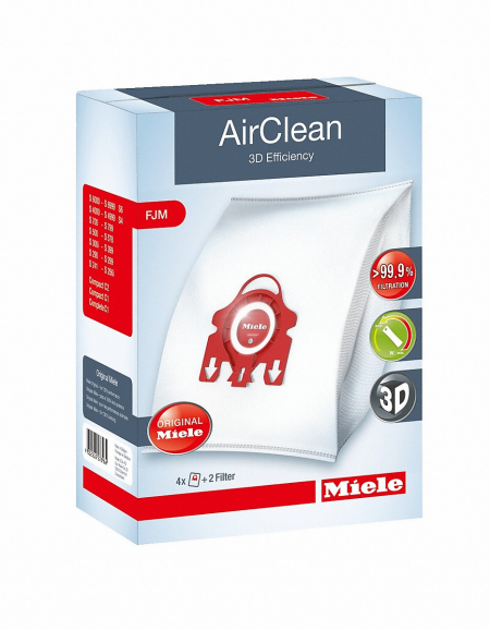 Miele FJM Orignal Vacuum Bag 4PK & 2 Filter