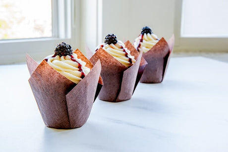 Tulip Baking Cup | Disposable | 2‑¾″ to 4 | Brown | Novacart