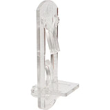 3/4" Clear Plastic Locking Shelf Support Peg Clips