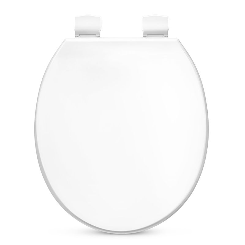 Slow Close Round Plastic Toilet Seat Power Clean