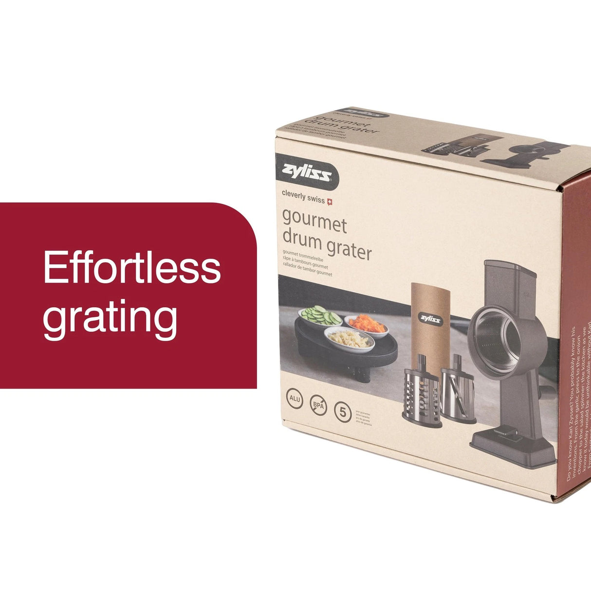 Drum Grater - 4 Piece Set Zyliss