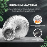 Aluminum Foil Dryer Vent Hose 6 1/2 Feet