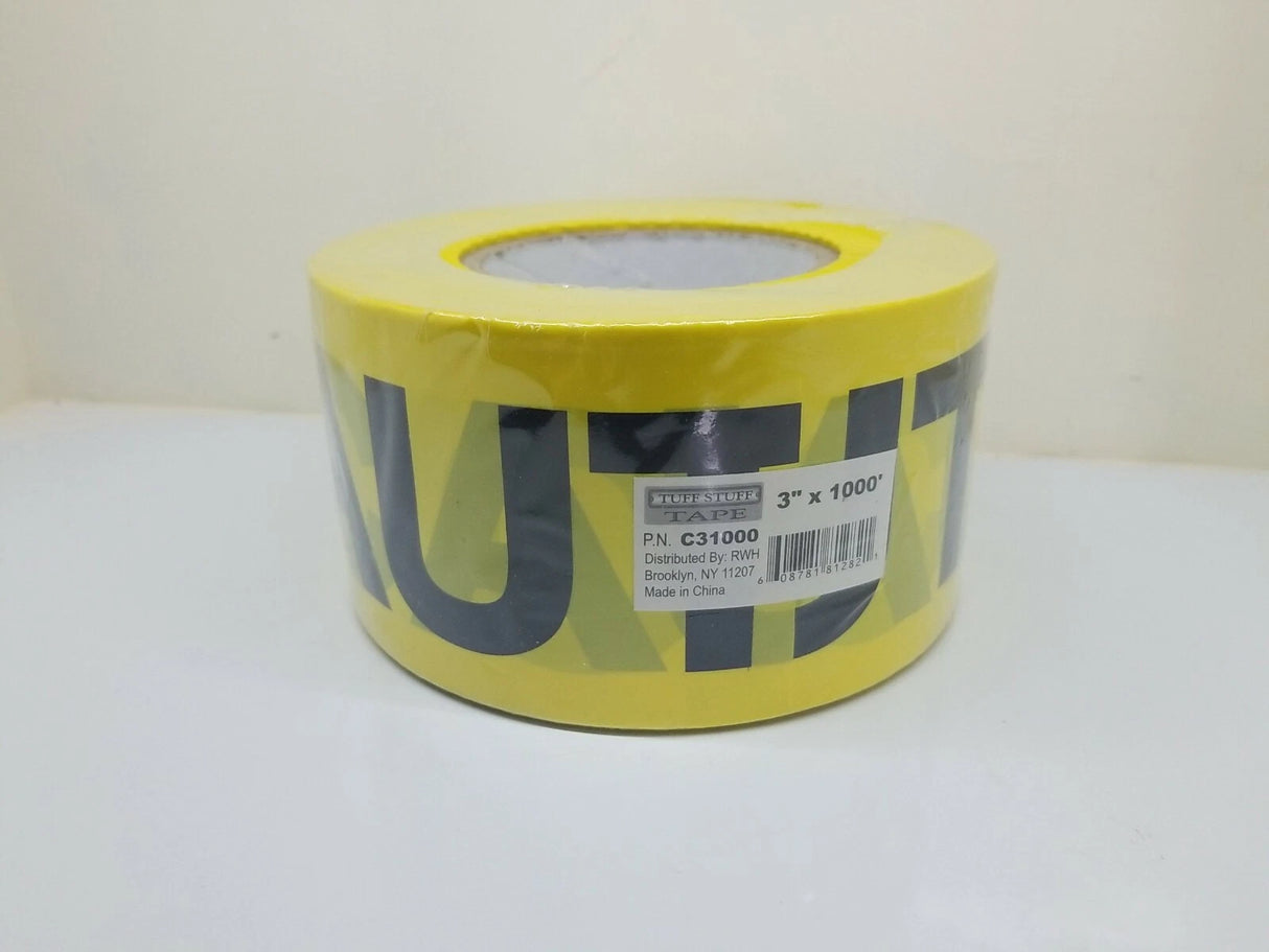 Caution Tape 3" x 1000FT Tuff Stuff