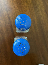 Glass Salt and Pepper Shaker | 3.25" | Blue | Trudeau