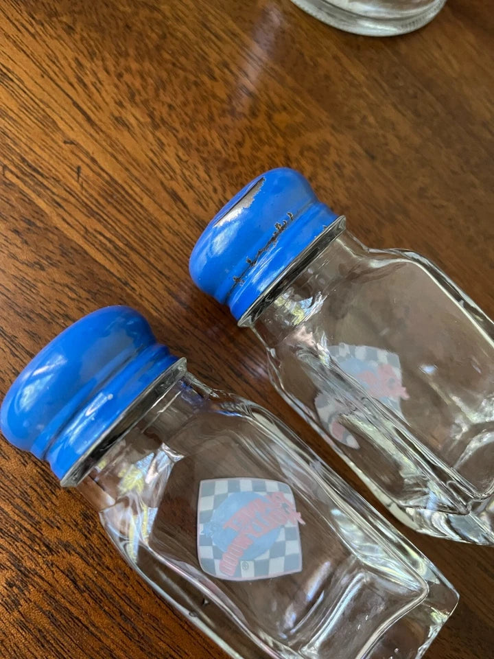 Glass Salt and Pepper Shaker | 3.25" | Blue | Trudeau