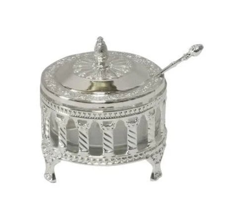 Silver Plated Honey Dish Royal Palace Design