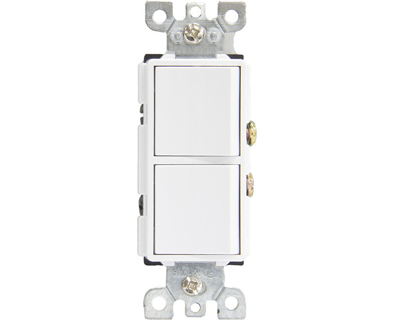 Deco Switch Double White