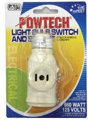 Light Bulb Switch Socket Ivory Trisonic