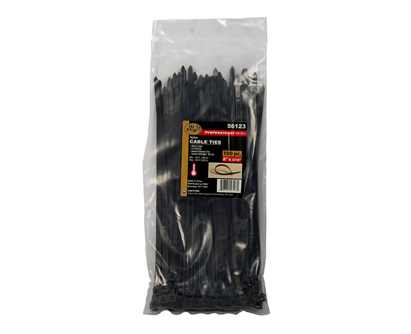 Cable Ties 8" Black