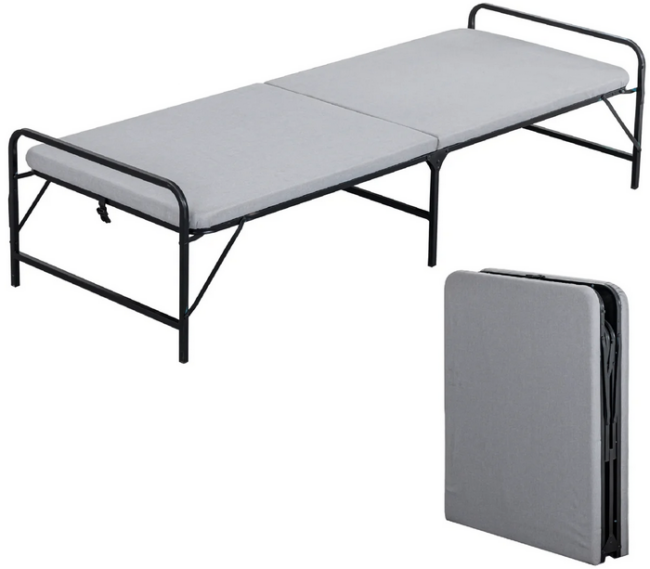 Folding Bed w/Mattress (28" x 75")