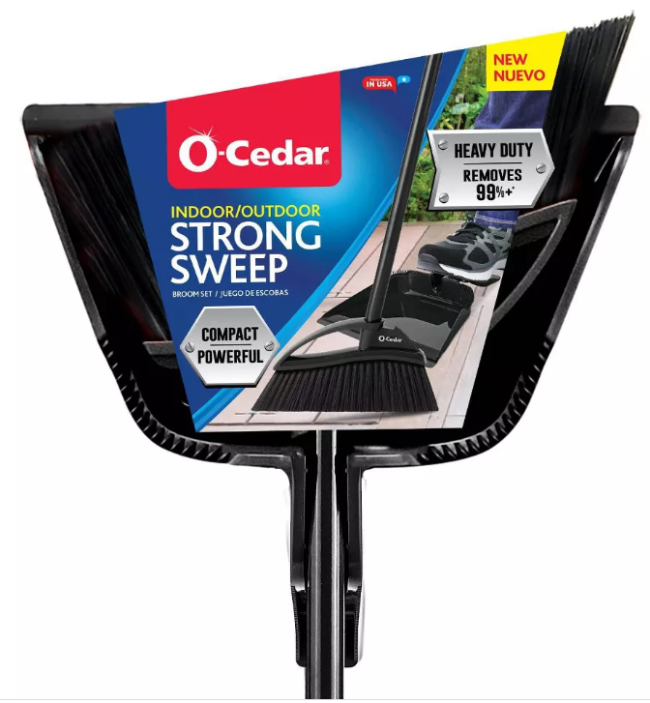 Strong Sweep W/Dustpan Indoor/Outdoor Ocedar