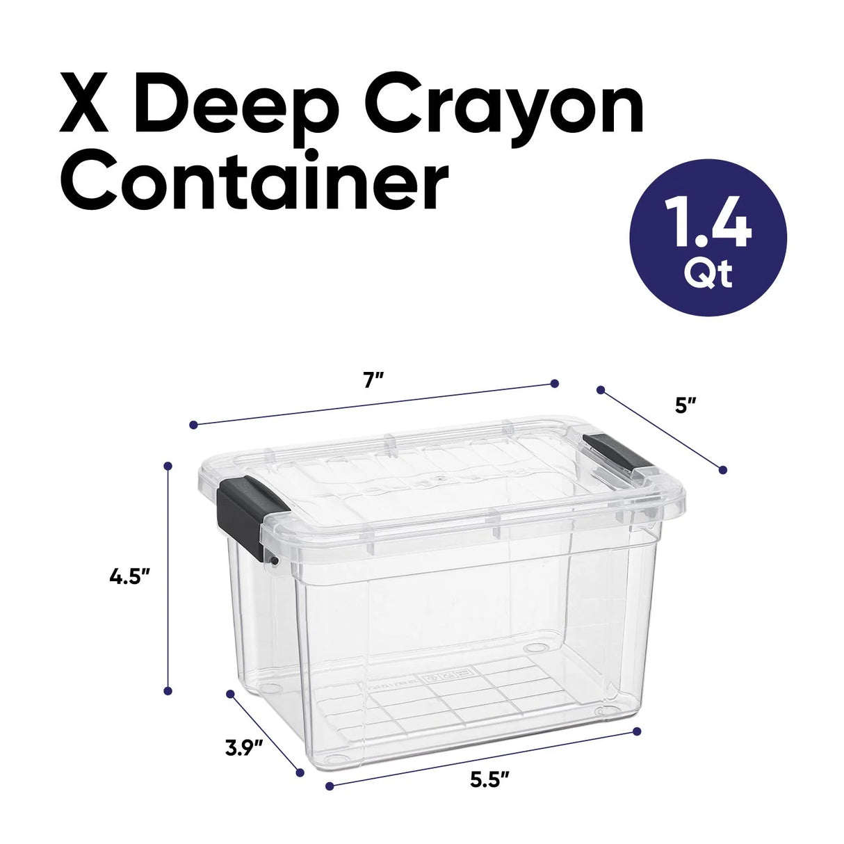 Storage Bins X-Deep 1.4QT Superio